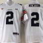 Men Auburn Tigers 2 Cameron Newton White College Football Stitched Jersey