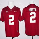 Men Alabama Crimson Tide 2 Jalen Hurts Red College Football Stitched Jersey