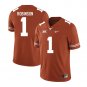 NCAA Men's Texas Longhorns #1 Keenan Robinson college football Orange Stitched Jersey