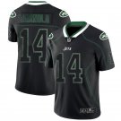 Men's Jets #14 Sam Darnold Lights Out Black LT Stitched Jersey