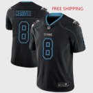 Men's Titans #8 Marcus Mariota Lights Out Black LT Stitched Jersey