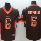 Men's Browns #6 Baker Mayfield Limited Brown Drift Fashion Stitched Jersey