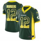 Men's Packers #12 Aaron Rodgers Limited Green Drift Fashion Stitched Jersey