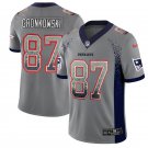 Men's Patriots 87 Rob Gronkowski Limited Gray Drift Fashion Stitched Jersey
