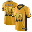 Men's Steelers #19 JuJu Smith-Schuster Limited Yellow Drift Fashion Stitched Jersey