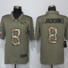 Men's Baltimore Ravens 8 Lamar Jackson salute to service Stitched Jersey