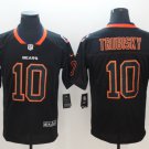 Men's Chicago Bears #10 Mitchell Trubisky Limited Black Shadow Stitched Jersey