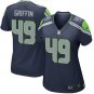 Women's Seattle Seahawks 49 Shaquem Griffin Game Blue Stitched Jersey