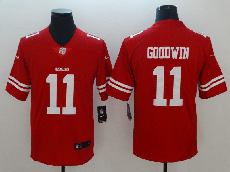 Men's San Francisco 49ers 11 Marquise Goodwin Limited Red Stitched Jersey