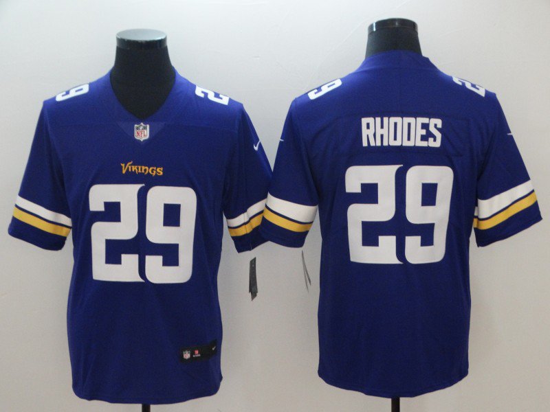 Men's Minnesota Vikings 29# Xavier Rhodes Limited Purple Stitched Jersey