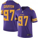 Men's Vikings #97 Everson Griffen Color Rush Football Purple Stitched Jersey