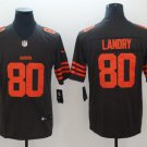 Men's Cleveland Browns #80 Jarvis Landry Brown Color Rush Stitched Jersey