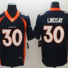 Men's Denver Broncos #30 Phillip Lindsay Limited Navy Blue Stitched Jersey