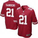 Men's San Francisco 49ers #21 Deion Sanders Game Red Stitched Jersey