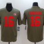 Men's San Francisco 49ers 16# Joe Montana Salute To Service Stitched Jersey