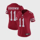 Women's 49ers 11# Marquise Goodwin Limited Red Stitched Jersey