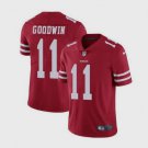 Men's 49ers 11# Marquise Goodwin Limited Red Stitched Jersey