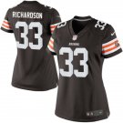 Women's Cleveland Browns #33 Trent Richardson Brown Stitched Jersey