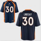 Men's Denver Broncos #30 Phillip Lindsay Navy Blue Stitched Jersey