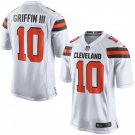 Men's Cleveland Browns 10# Robert Griffin III Game White Stitched Jersey