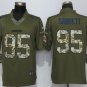Men's Cleveland Browns 95# Myles Garrett Salute To Service Stitched Jersey