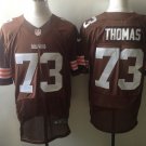 Men's Cleveland Browns #73 Joe Thomas Elite Brown Stitched Jersey