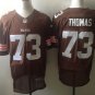 Men's Cleveland Browns #73 Joe Thomas Elite Brown Stitched Jersey