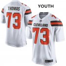 Youth Cleveland Browns 73# Joe Thomas Orange Stitched Jersey