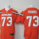 Men's Cleveland Browns 73# Joe Thomas Elite Orange Stitched Jersey