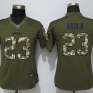 Women's Browns #23 Joe Haden Game Salute To Service Stitched Jersey