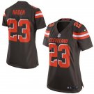 Women's Cleveland Browns #23 Joe Haden Game Brown Stitched Jersey