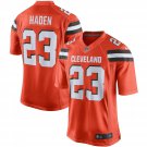 Men's Cleveland Browns #23 Joe Haden Game Orange Stitched Jersey