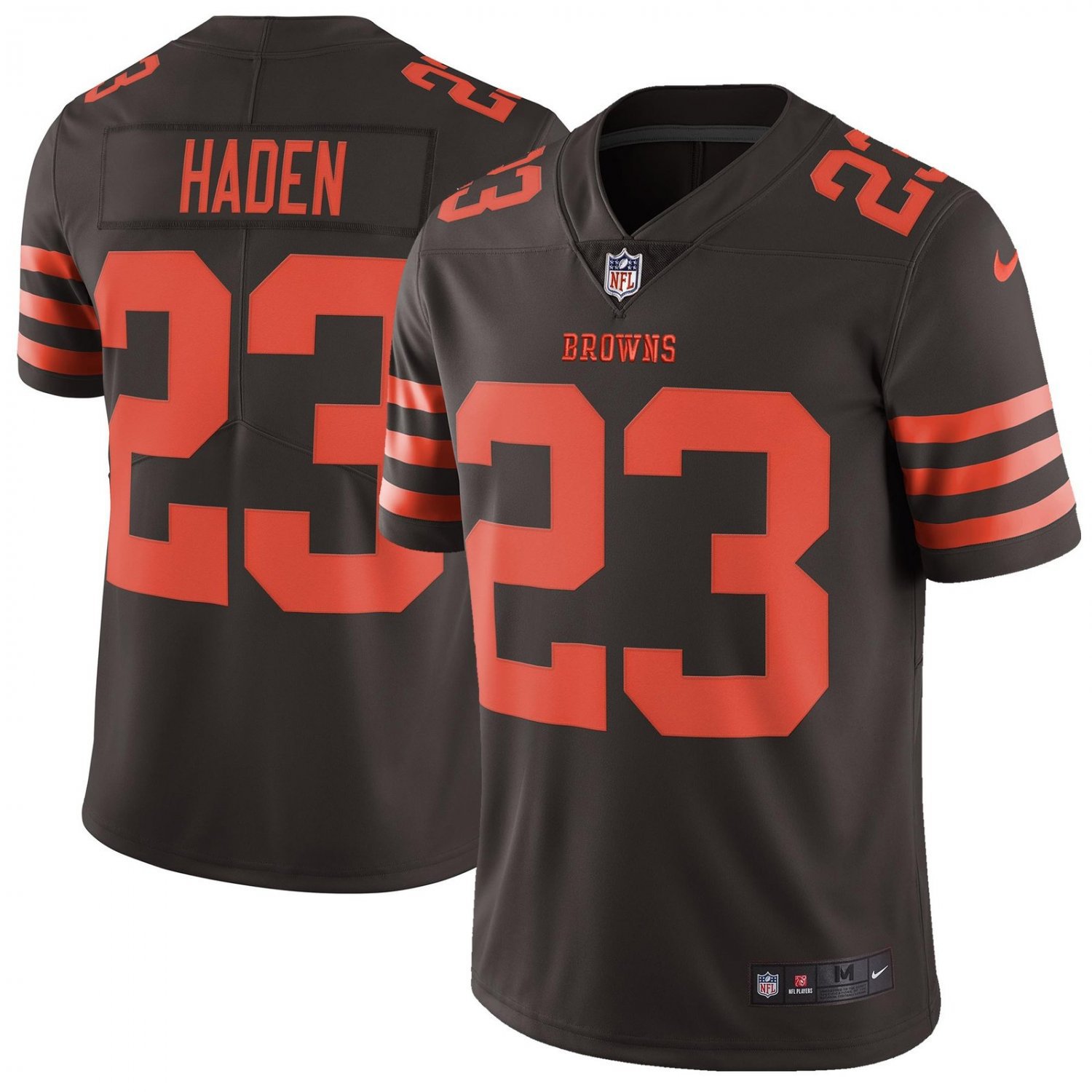 Men's Cleveland Browns #23 Joe Haden Black Rush Stitched Jersey
