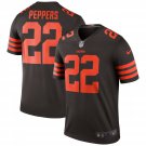 Men's Cleveland Browns #22 Jabrill Peppers Brown Rush Stitched Jersey