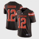 Men's Cleveland Browns 12# Josh Gordon Limited Brown Stitched Jersey