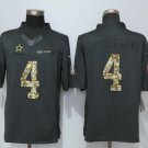 Men's Dallas Cowboys #4 Dak Prescott Salute To Service Limited Stitched Jersey