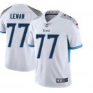 Men's Tennessee Titans 77# Taylor Lewan Limited White Stitched Jersey