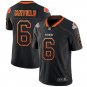 Men's Cleveland Browns #6 Baker Mayfield Limited Black Shadow Stitched Jersey