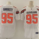 Men's Cleveland Browns 95# Myles Garrett Elite White Stitched Jersey