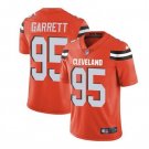 Men's Cleveland Browns 95# Myles Garrett Limited Orange Stitched Jersey
