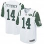 Men's York Jets #14 Ryan Fitzpatrick Game White Stitched Jersey