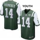 Youth York Jets #14 Ryan Fitzpatrick Green Stitched Jersey