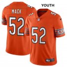 Youth Bears #52 Khalil Mack Orange Stitched Jersey