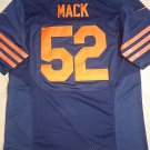 Men's Bears #52 Khalil Mack Elite Navy Blue Rush Stitched Jersey