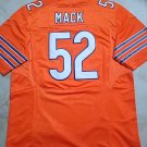 Men's Bears #52 Khalil Mack Elite Orange Rush Stitched Jersey