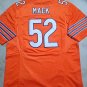 Men's Bears #52 Khalil Mack Elite Orange Rush Stitched Jersey