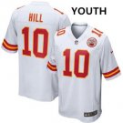 Youth Kansas City Chiefs 10# Tyreek Hill White Stitched Jersey