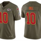 Men's Kansas City Chiefs 10# Tyreek Hill salute to service Stitched Jersey