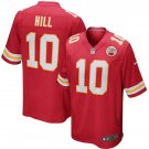 Men's Kansas City Chiefs 10# Tyreek Hill Game Red Stitched Jersey