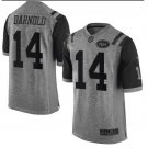 Men's York Jets 14# Sam Darnold Limited Game Gray Stitched Jersey